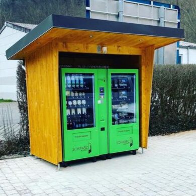 Schwarzmarkt Automat um Produkte aus der Region zu verkaufen