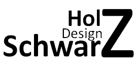 Logo Holz Design Schwarz